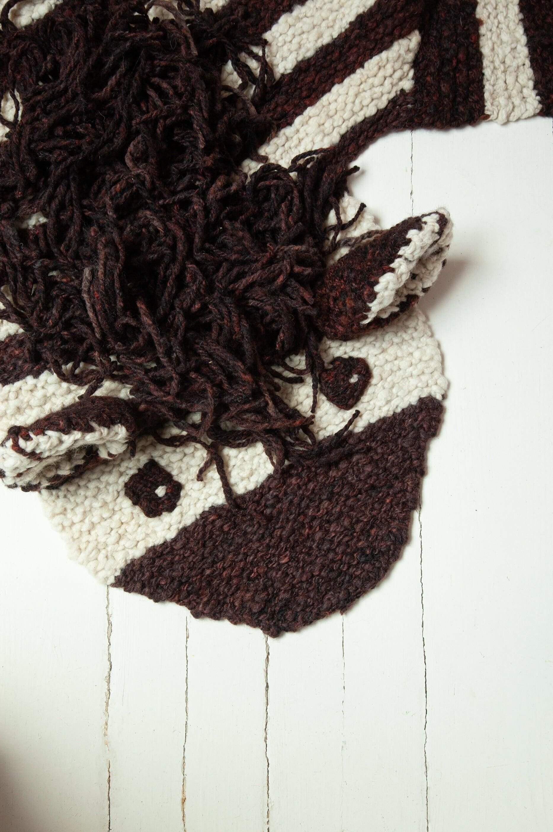 Tappeto Zebra in lana biologica eco-responsabile - ZOE - Kenana Knitters