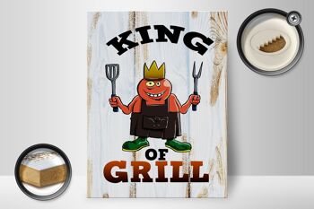 Panneau avis en bois 30x40cm King of Grill 2