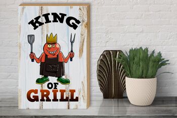 Panneau avis en bois 30x40cm King of Grill 3