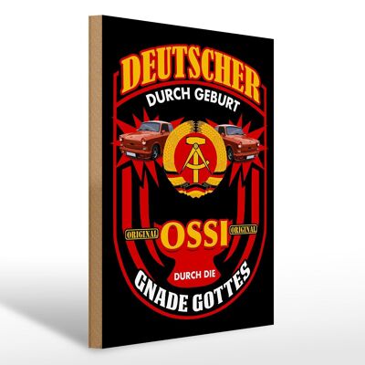 Holzschild Spruch 30x40cm Deutscher Geburt original Ossi