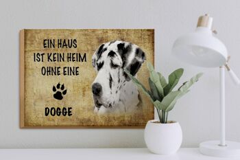 Panneau en bois disant 40x30cm Cadeau pour chien Dogue Allemand 3