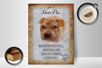 Panneau en bois disant 30x40cm Cadeau pour chien Shar Pei 2