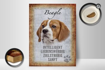 Panneau en bois indiquant 30x40cm Cadeau pour chien Beagle 2