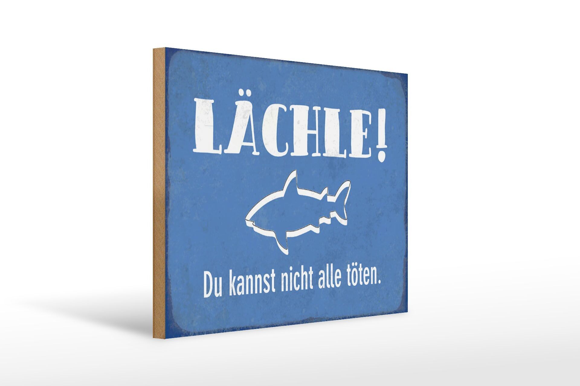 Cartello in legno con scritta "sorriso" 30x40 cm Non puoi fare tutto