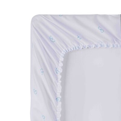 Waterproof mattress protector for baby crib. Absorbent, Breathable and Antibacterial Terry Cloth. (60x120cm)