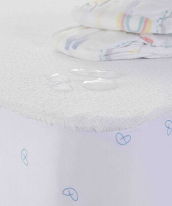 Protège-matelas imperméable pour berceau bébé. Tissu éponge absorbant, respirant et antibactérien. (50X85cm) 10