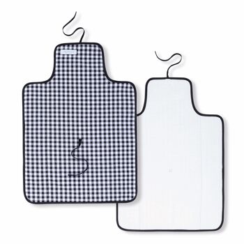 Matelas à langer portable, pliable et imperméable. Tissu Vichy. Facile à ranger dans le sac de la maman. Idéal pour un cadeau de naissance. 12