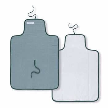 Matelas à langer portable, pliable et imperméable. Tissu 100% coton gaufré. Facile à ranger dans le sac de la maman. Idéal pour un cadeau de naissance. 2