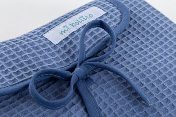 Matelas à langer portable, pliable et imperméable. Tissu 100% coton gaufré. Facile à ranger dans le sac de la maman. Idéal pour un cadeau de naissance. 40