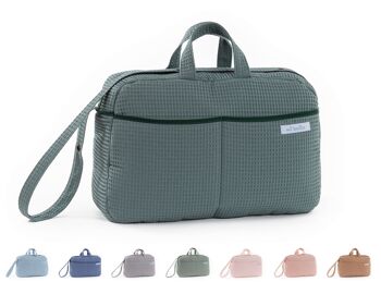 Sac de maternité bandoulière pour poussette et hôpital. Sac organisateur de grande capacité pratique et élégant. Produit fabriqué en Espagne. 2