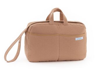 Sac de maternité bandoulière pour poussette et hôpital. Sac organisateur de grande capacité pratique et élégant. Produit fabriqué en Espagne. 36