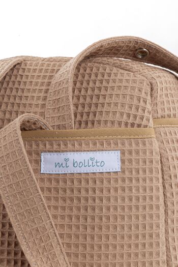 Sac de maternité bandoulière pour poussette et hôpital. Sac organisateur de grande capacité pratique et élégant. Produit fabriqué en Espagne. 38