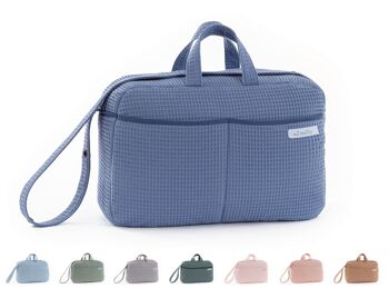 Sac de maternité bandoulière pour poussette et hôpital. Sac organisateur de grande capacité pratique et élégant. Produit fabriqué en Espagne. 51