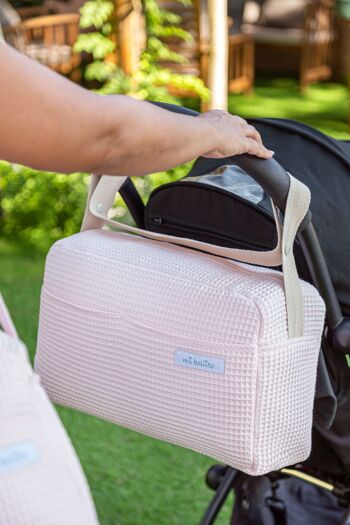 Sac pour poussette bébé. Sac organisateur de grande capacité pratique, élégant et multifonctionnel. Produit fabriqué en Espagne. 29