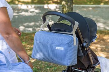 Sac pour poussette bébé. Sac organisateur de grande capacité pratique, élégant et multifonctionnel. Produit fabriqué en Espagne. 48