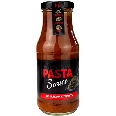 Pasta salsa para pasta albahaca y tomate