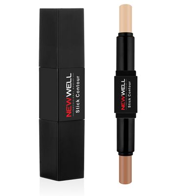 Highlighter & contour pencil for sharper facial features, waterproof, not tested on animals, Contour