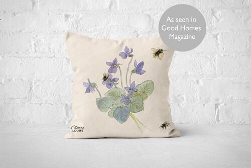 Botanical Morning Glories Cushion