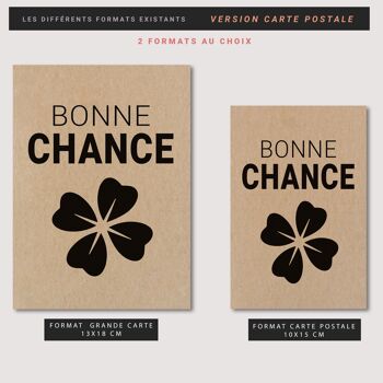 Carte "Bonne Chance" 4