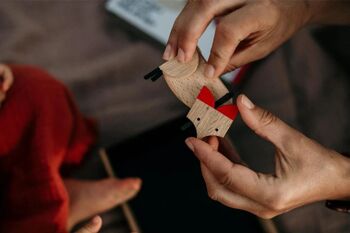 Jouet magnétique en bois fait main Esnaf - Collection Nordic Woods - Nordic Fox 7