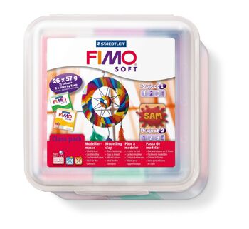 ATELIER FIMO 26 PAINS 57g ET ACCESSOIRES / 8023 50 LX 1