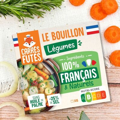 Caldo de verduras francés - Cuadrados inteligentes