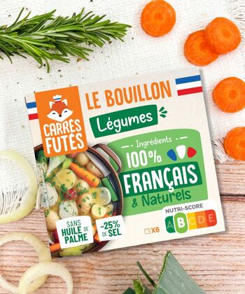 Bouillon Français Légumes - Carrés Futés 1