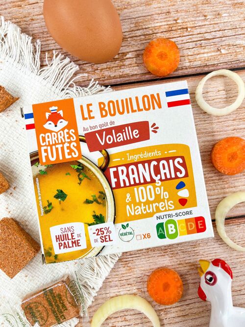 Bouillon Français goût Volaille - Carrés Futés