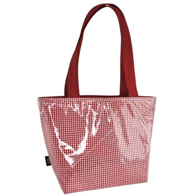 Nomadic insulated bag, “Vichy” red