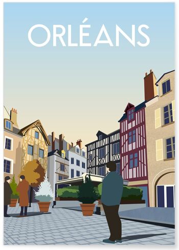 Affiche ville Orléans 3 5