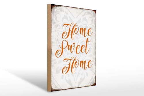 Holzschild Spruch 30x40cm Home sweet Home Herz Geschenk