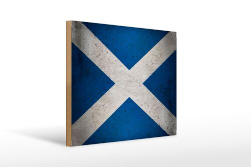 Holzschild Flagge 40x30cm Schottland Fahne
