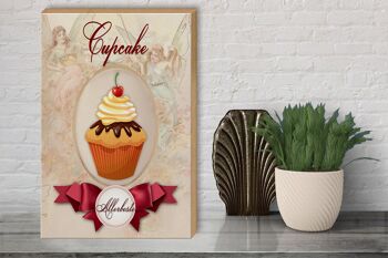 Panneau en bois indiquant 30x40cm Cupcake Very Best 3