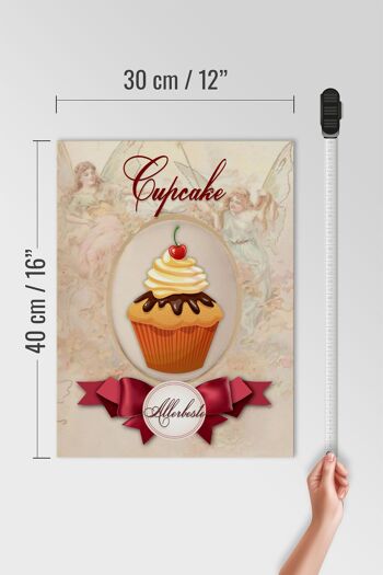 Panneau en bois indiquant 30x40cm Cupcake Very Best 4