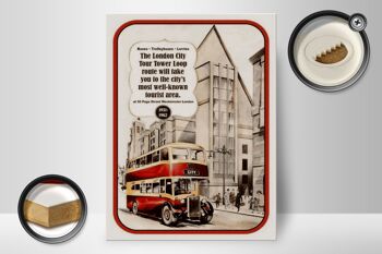 Panneau en bois indiquant 30x40cm London City Tour 1931-1962 2