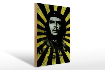 Panneau en bois rétro 30x40cm Che Guevara 1928-1967 Cuba 1