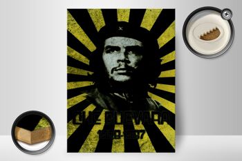 Panneau en bois rétro 30x40cm Che Guevara 1928-1967 Cuba 2