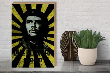 Panneau en bois rétro 30x40cm Che Guevara 1928-1967 Cuba 3