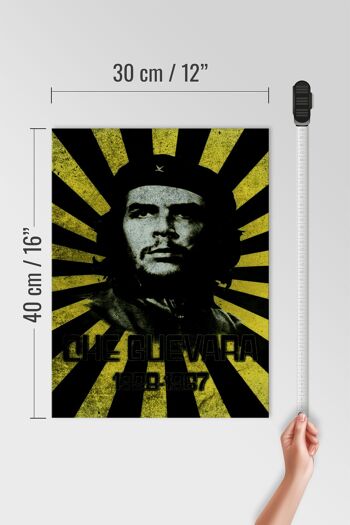 Panneau en bois rétro 30x40cm Che Guevara 1928-1967 Cuba 4