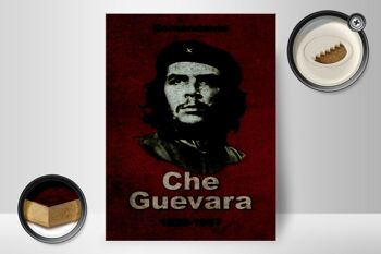 Panneau en bois rétro 30x40cm Commandant Che Guevara 1928-1967 2
