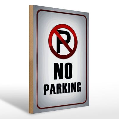 Holzschild Hinweis 30x40cm Parkplatz No Parking