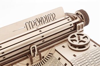 Eco Wood Art Puzzle 3D en bois Machine à écrire vintage, 3465, 27 × 23,2 × 14,6 cm 6