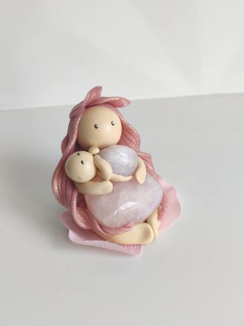 Maman Rose Quartz Rose - Bébé Kunzite 1