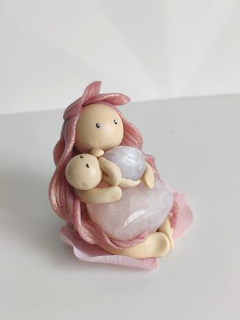 Maman Rose Quartz Rose - Bébé Kunzite 3