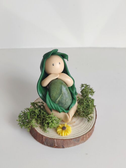 Thalie - La nymphe des bois - Jade Nephrite