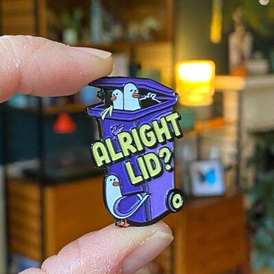 Alright Lid Liverpool Scouse Seagull Enamel Pin Badge