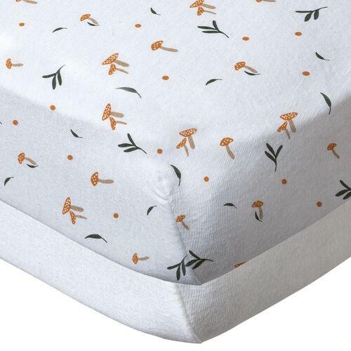 2 draps-housses 70x140 cm White Forest