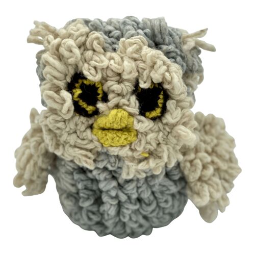 Eco-friendly organic wool owl comforter - ARCHIE - Kenana Knitters