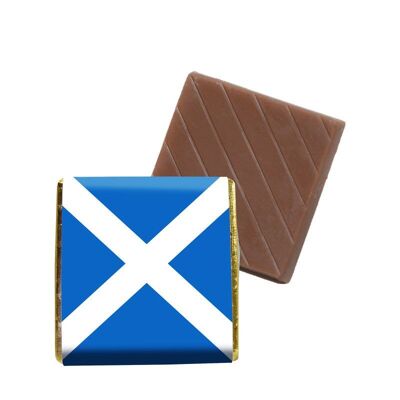Chocolate con leche Napolitanos Cruz de San Andrés Bandera escocesa