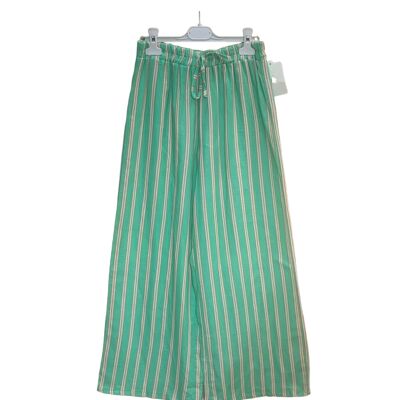 Striped v2 cotton gauze pants